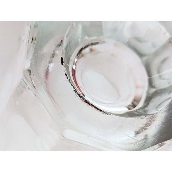 Set of 2 Vintage 70s Vodka Shooter Glasses Heavy Bottom Large Shot Glass Bourbon - Picture 7 of 9